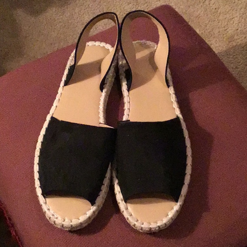 Black Sling back flats shoes